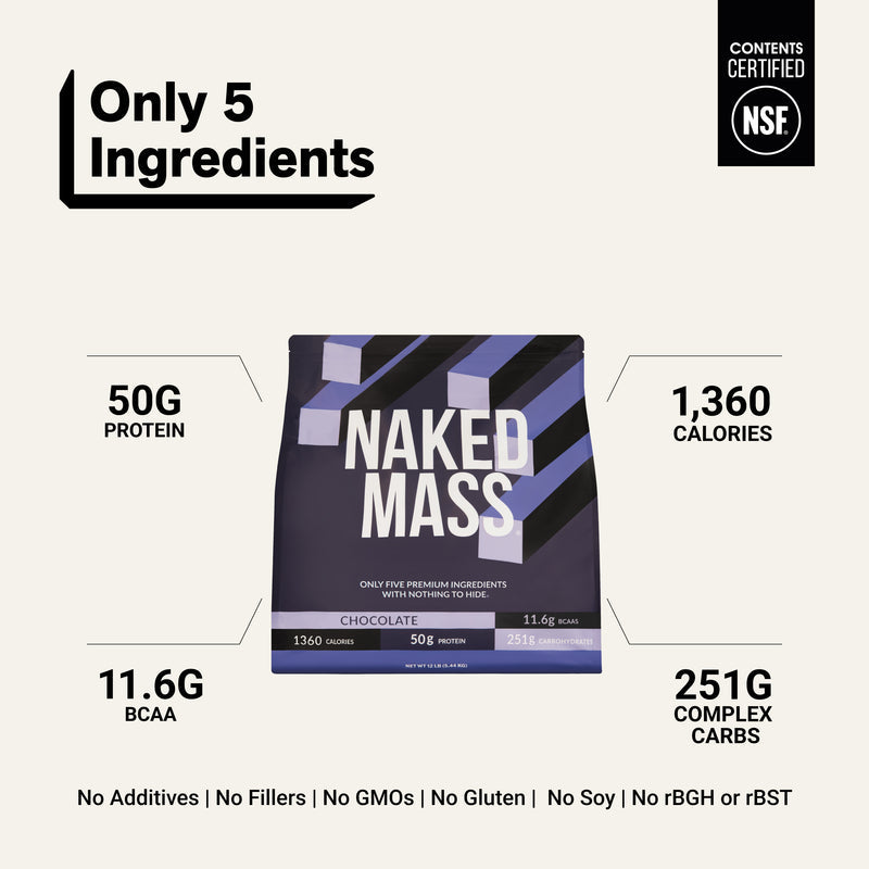 Chocolate Mass Gainer Protein Supplement - Chocolate 12LB