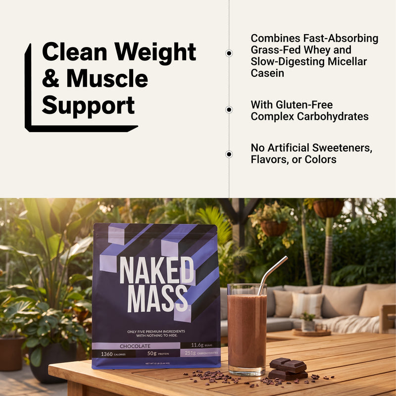 Chocolate Mass Gainer Protein Supplement - Chocolate 12LB