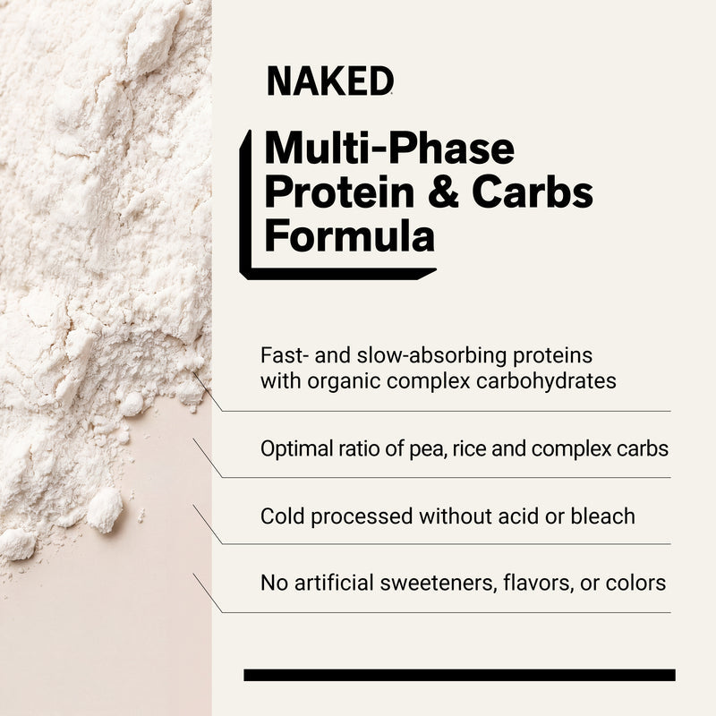 Vegan Mass Gainer Supplement - Unflavored (Vegan) 12LB