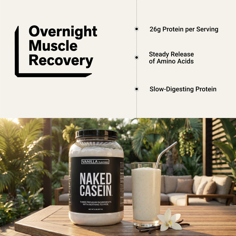 Vanilla Casein Protein Powder - Vanilla