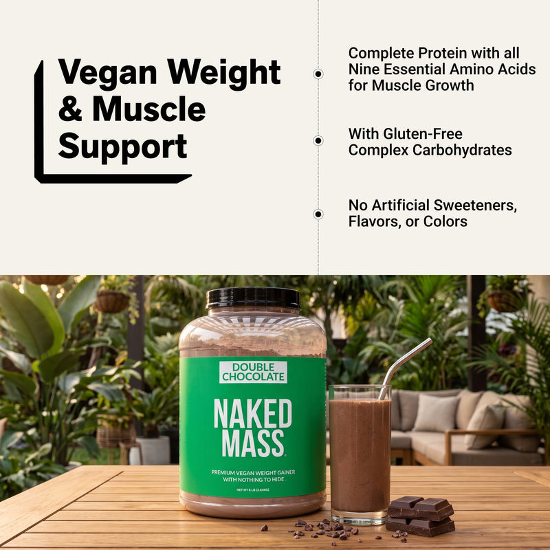 Double Chocolate Vegan Mass Gainer Supplement - Double Chocolate (Vegan)