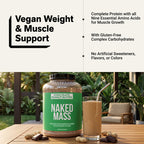Chocolate Peanut Butter Vegan Mass Gainer Supplement - Chocolate PB (Vegan)
