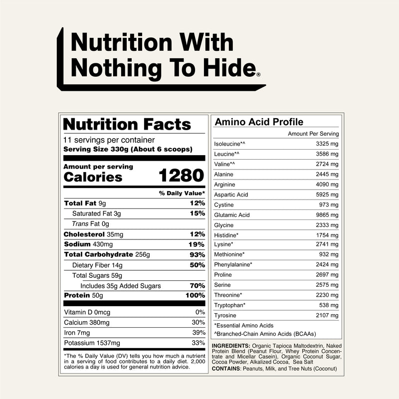 Chocolate Peanut Butter Mass Gainer Protein Supplement - Chocolate PB
