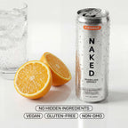 Orange Naked Sparkling Energy - Orange
