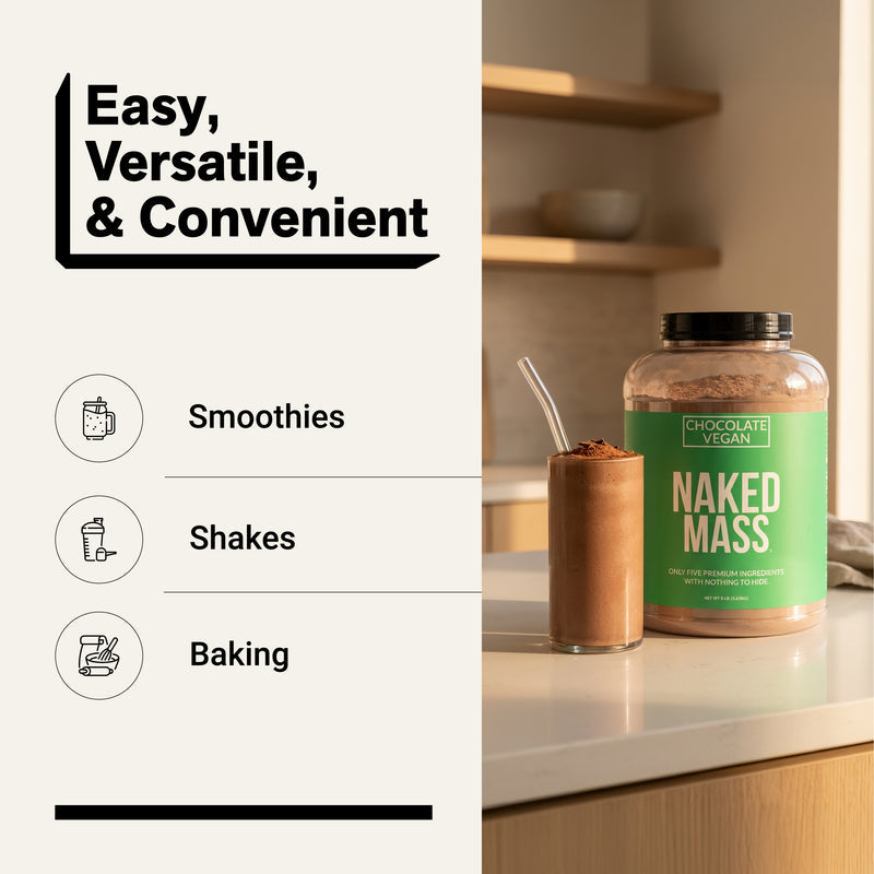 Chocolate Vegan Mass Gainer Supplement - Chocolate (Vegan)