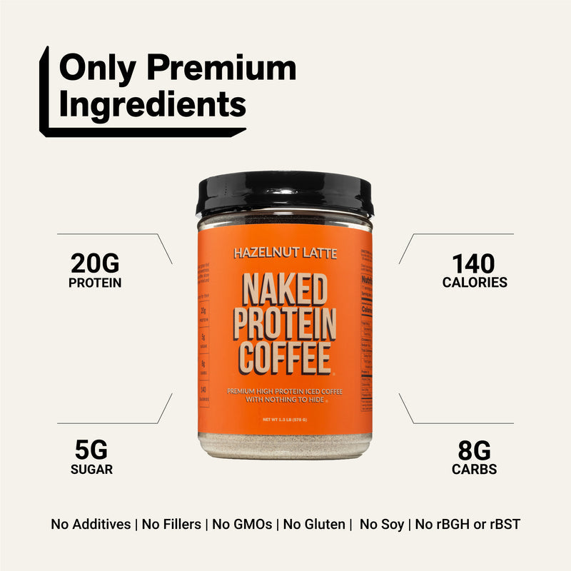 Hazelnut Latte Protein Iced Coffee - Hazelnut Latte