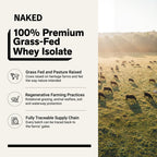 Grass Fed Whey Isolate Protein Powder - Unflavored