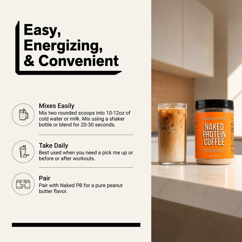Hazelnut Latte Protein Iced Coffee - Hazelnut Latte