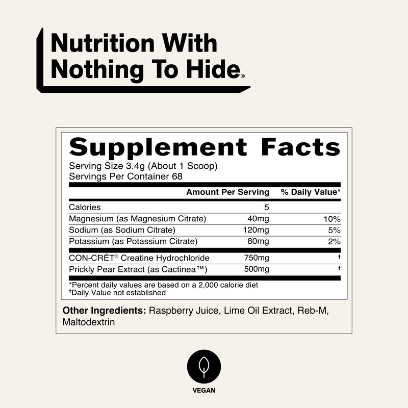 Raspberry Lime Creatine HCl Powder - Raspberry Lime
