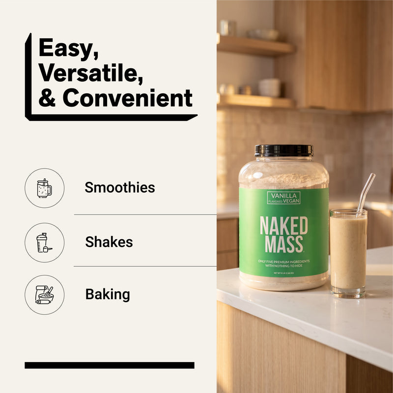 Vanilla Vegan Mass Gainer Supplement - Vanilla (Vegan)