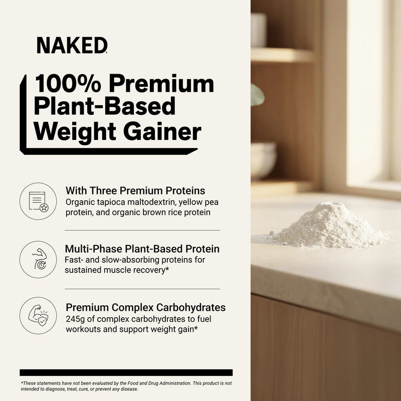 Vanilla Vegan Mass Gainer Supplement - Vanilla (Vegan)