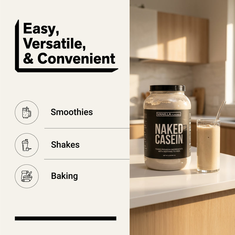 Vanilla Casein Protein Powder - Vanilla