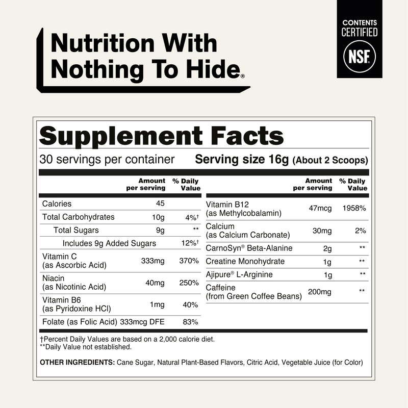 Fruit Punch Pre Workout Supplement - Fruit Punch