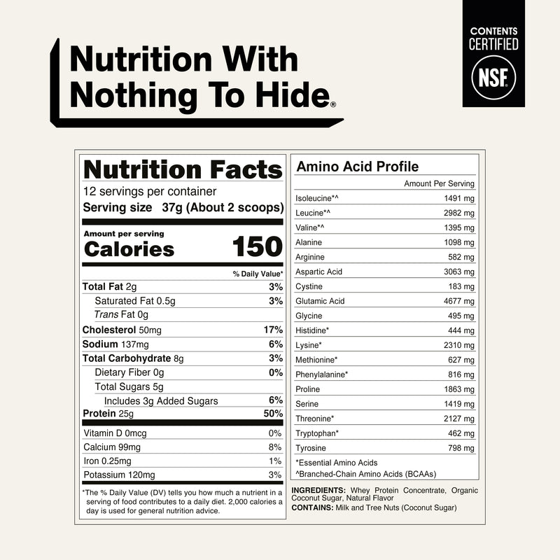 Vanilla Whey Protein Powder 1lb - Vanilla
