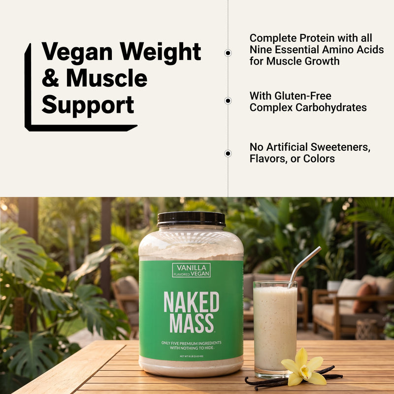 Vanilla Vegan Mass Gainer Supplement - Vanilla (Vegan)