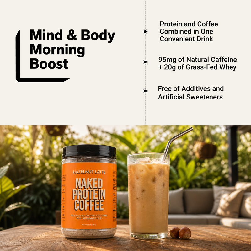 Hazelnut Latte Protein Iced Coffee - Hazelnut Latte