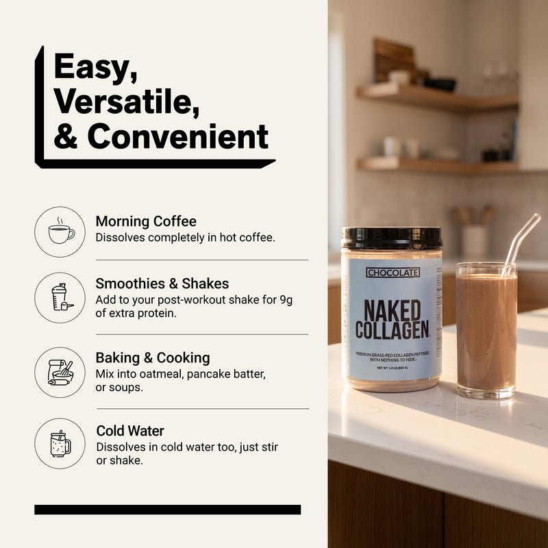 Chocolate Collagen Peptides Powder - Chocolate Collagen Peptides