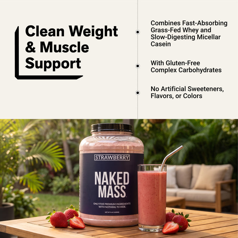 Strawberry Mass Gainer Protein Supplement - Strawberry