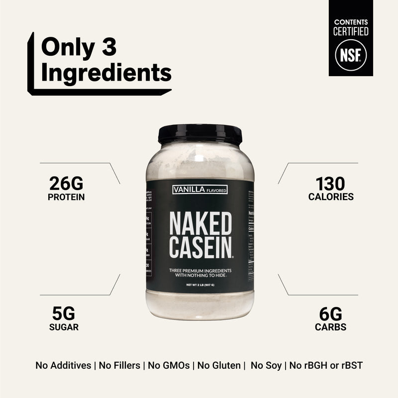 Vanilla Casein Protein Powder - Vanilla