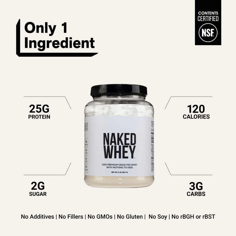Grass Fed Whey Protein Powder - Unflavored