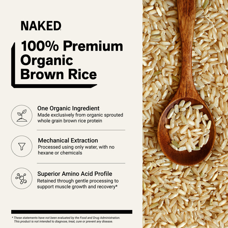 Organic Brown Rice Protein Powder - 5LB Unflavored