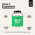 Vegan Mass Gainer Supplement - Unflavored (Vegan)