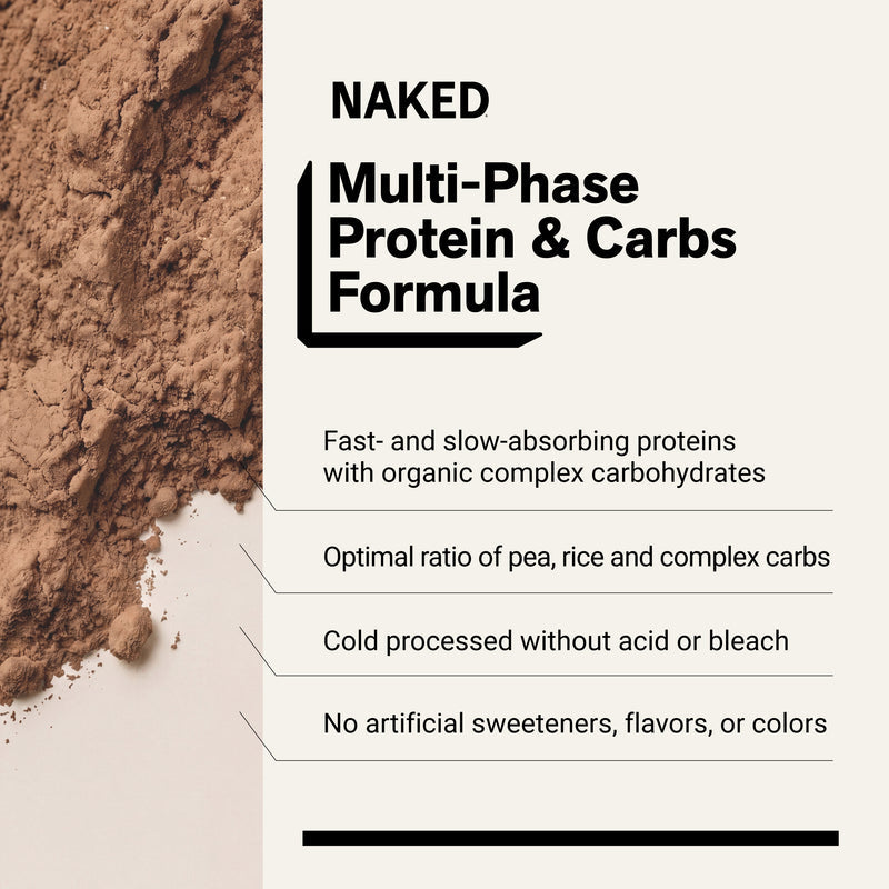 Chocolate Vegan Mass Gainer Supplement - Chocolate (Vegan) 12LB