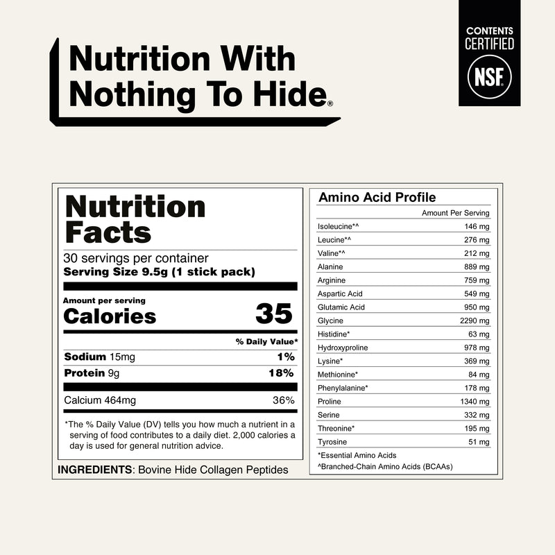 Collagen Peptides Packets - Stick Packs