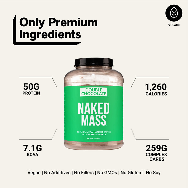 Double Chocolate Vegan Mass Gainer Supplement - Double Chocolate (Vegan)