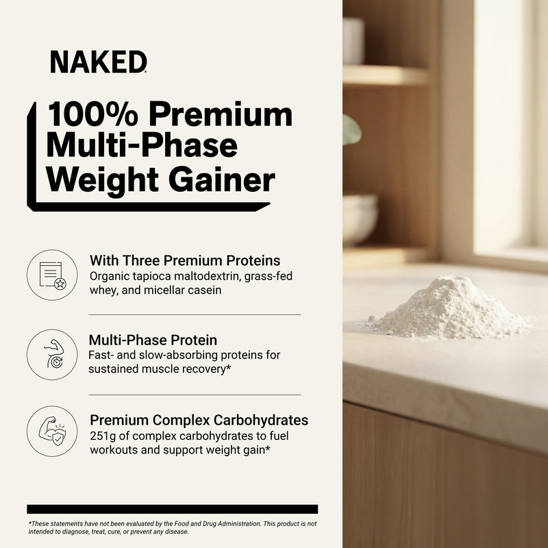Vanilla Mass Gainer Protein Supplement - Vanilla 12LB
