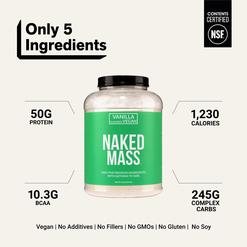 Vanilla Vegan Mass Gainer Supplement - Vanilla (Vegan)