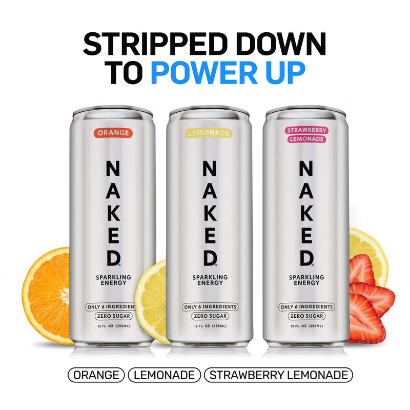 Strawberry Lemonade Naked Sparkling Energy - Strawberry Lemonade